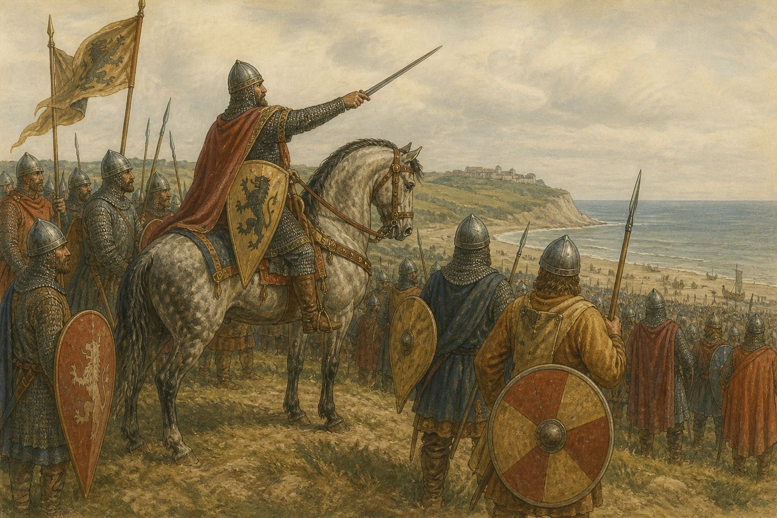 Historical reconstruction of the “Turning point” stage in Norman Conquest of England