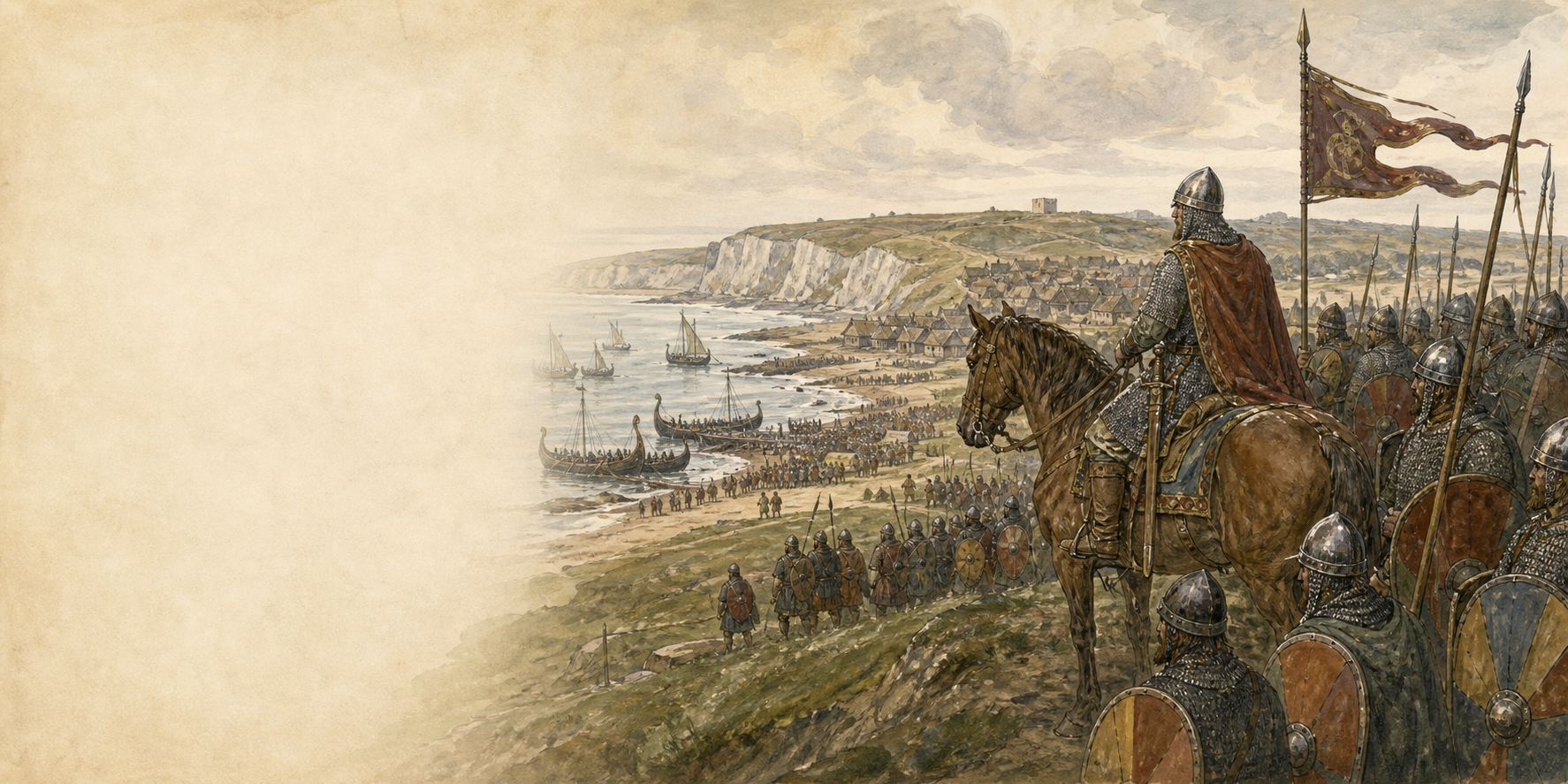 Historically grounded reconstruction of the setting and course of Norman Conquest of England