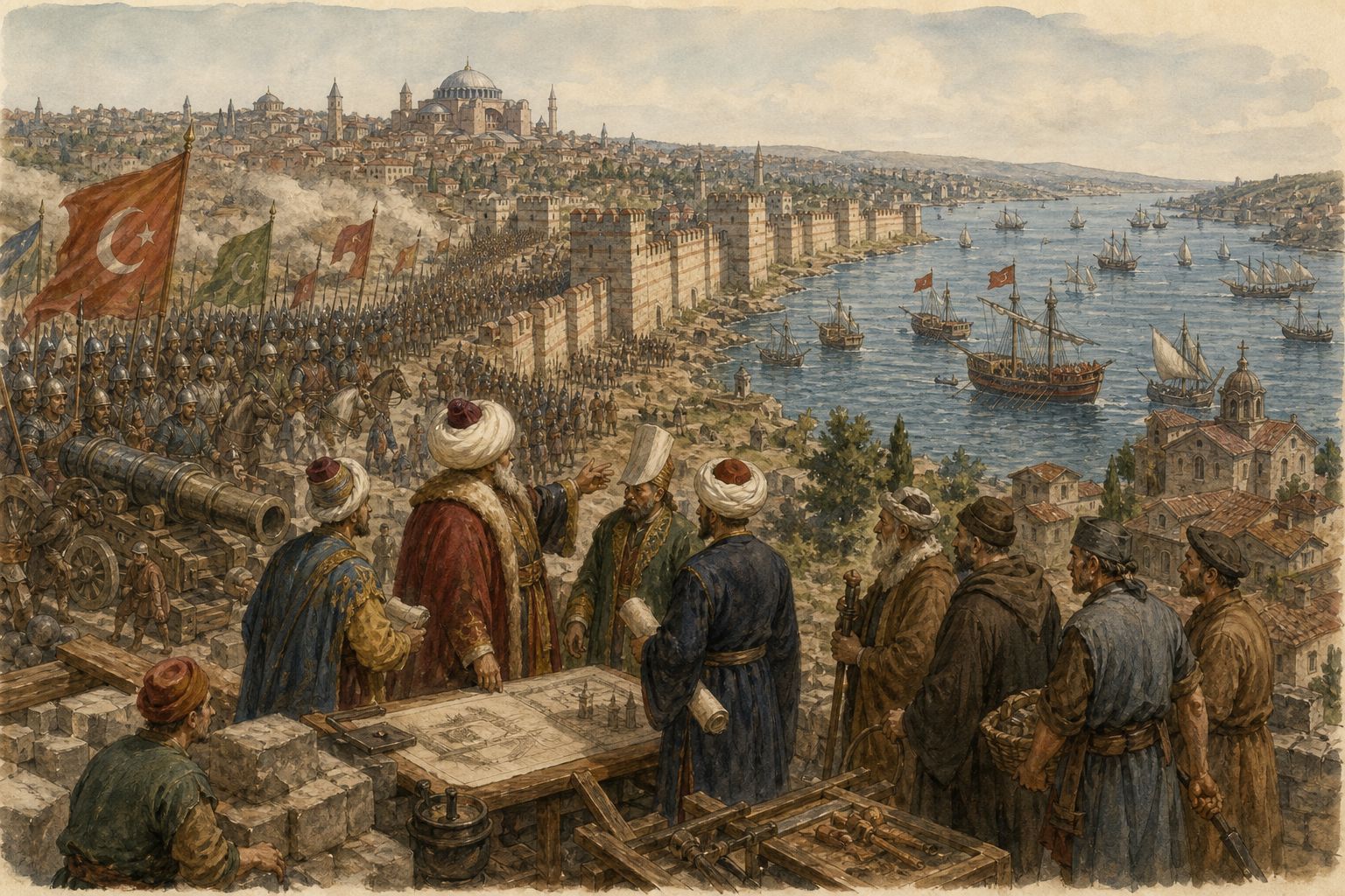 Historical reconstruction of “Ottoman conquest reaches Trebizond” in Ottoman Conquest of Constantinople