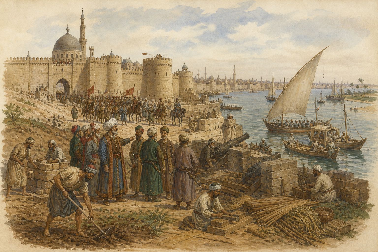 Historical reconstruction of “Ottoman victory at Chaldiran” in Ottoman Conquest of Egypt