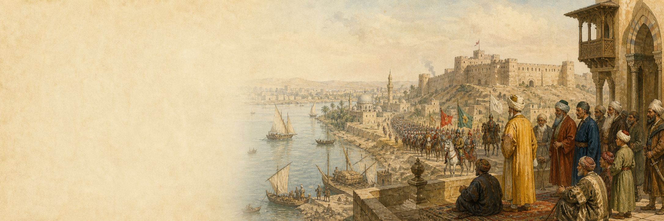 A historical reconstruction of rulers, administration, and society at Cairo, showing the setting of Ottoman Conquest of Egypt