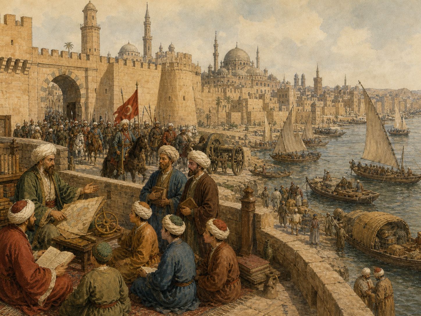 Historical reconstruction of Ottoman Conquest of Egypt's long-term consequences: In the longer term, the conquest strengthened the empire’s geopolitical position linking the red sea, eastern mediterranean, and islamic holy cities.