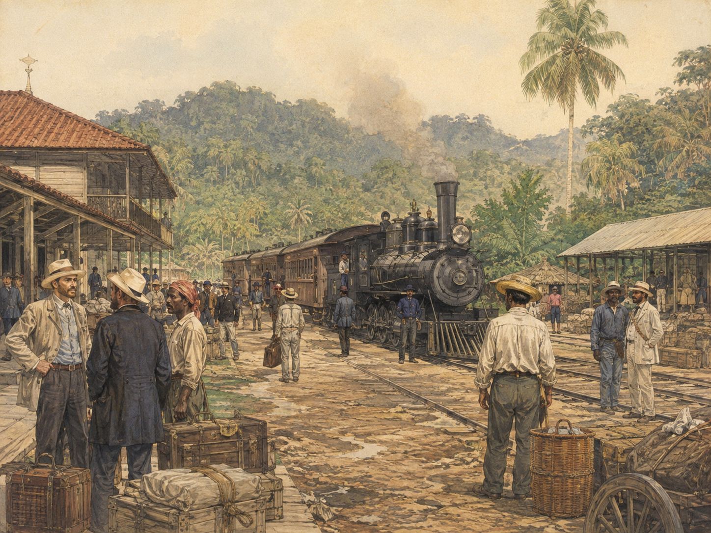 Historical reconstruction of Opening of the Panama Railway's immediate aftermath: It changed the geography of global transport and prepared the way for the canal and the isthmus’s international importance.