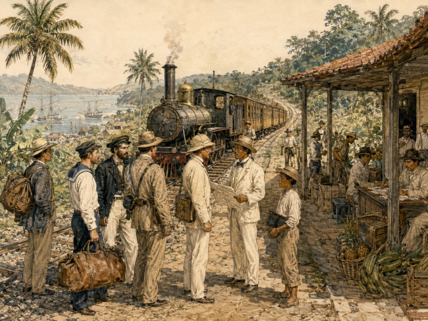 Historical reconstruction of Opening of the Panama Railway's long-term consequences: In the longer term, it changed the geography of global transport and prepared the way for the canal and the isthmus’s international importance.