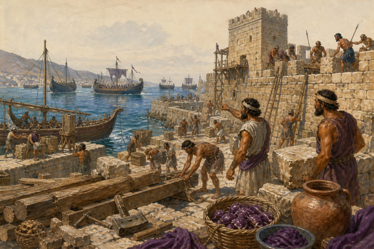 Historical reconstruction of the “Imperial and regional pressure” stage in Phoenician Colonization