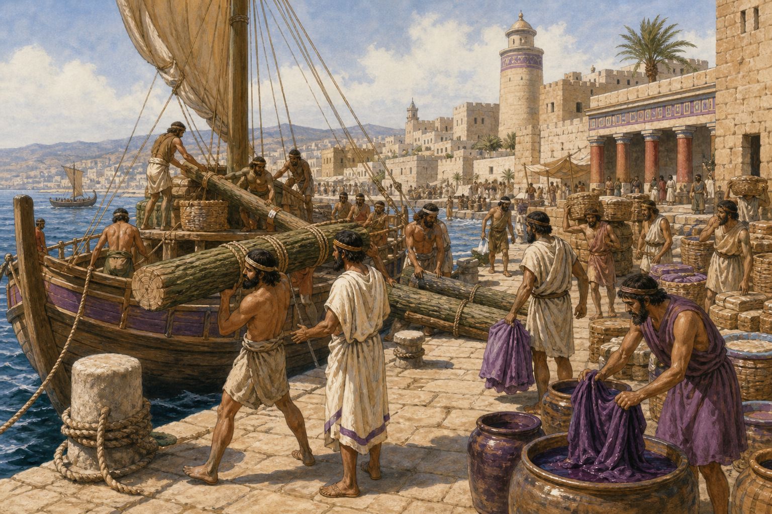Historical reconstruction of the “Levantine city-states and maritime trade” stage in Phoenician Colonization