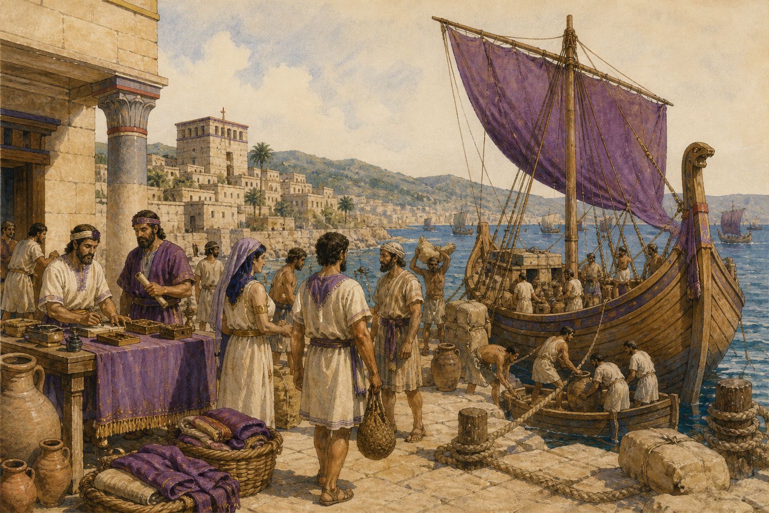 Historical reconstruction of the “Forces in motion” stage in Development of the Phoenician Maritime Network