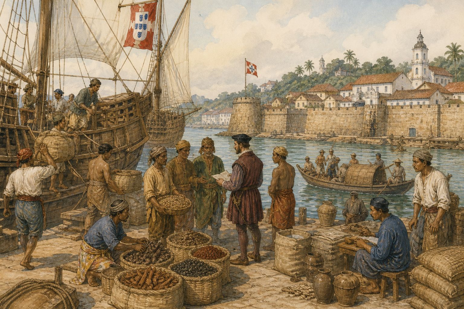Historical reconstruction of “Dutch forces take Portuguese Malacca” in Portuguese Conquest of Malacca
