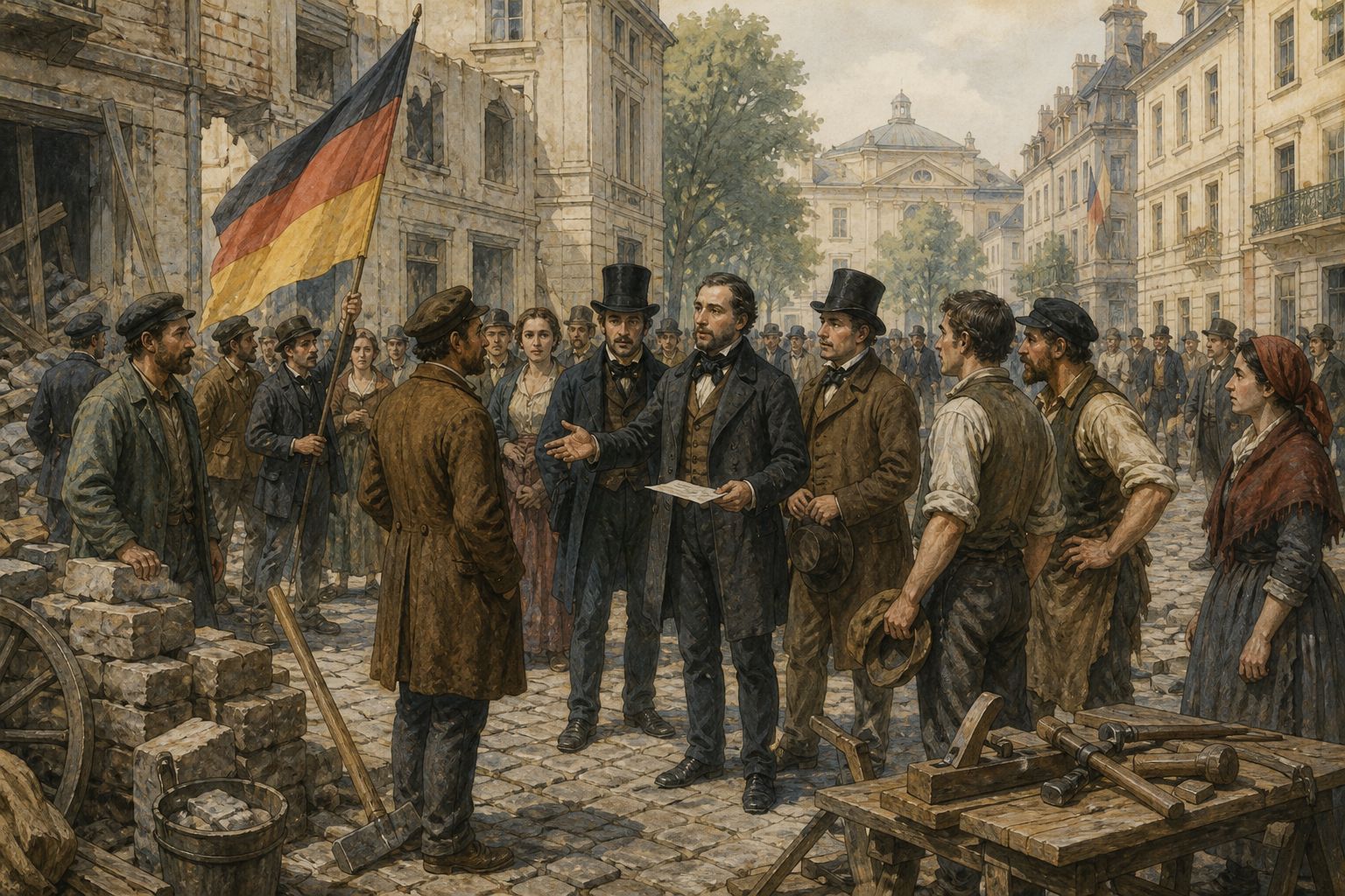 Historical reconstruction of “Counterrevolution regains ground” in Revolutions of 1848