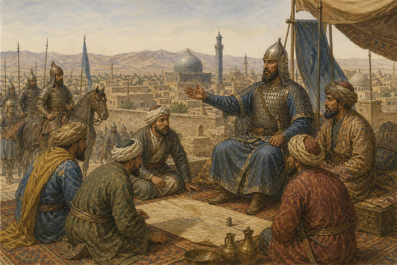 Historical reconstruction of the “Rise and Consolidation of the Great Seljuk Empire” stage in Rise and Consolidation of the Great Seljuk Empire