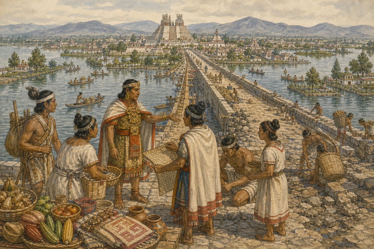 Historical reconstruction of the “Immediate aftermath” stage in Expansion of the Aztec Empire