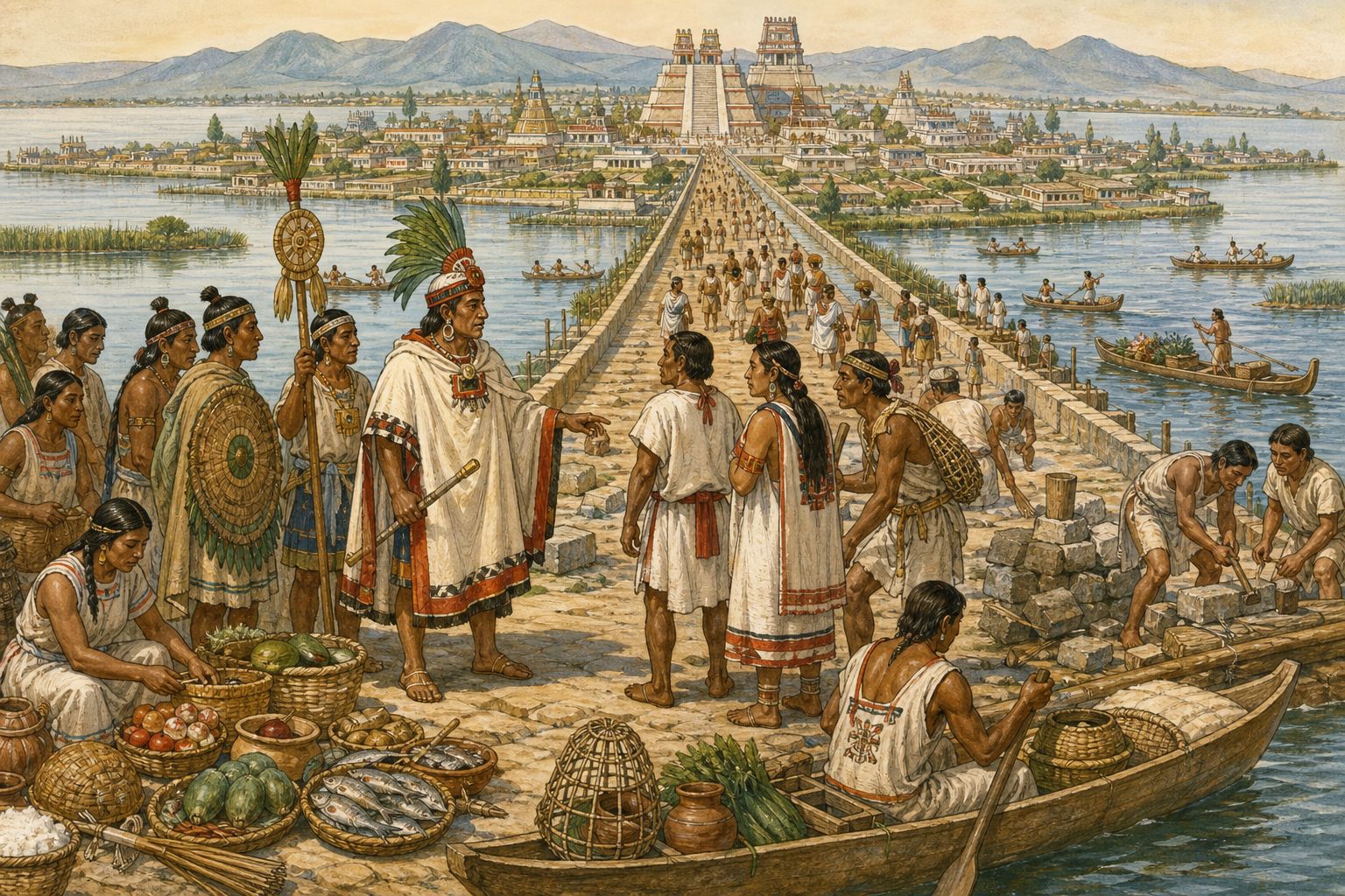 Historical reconstruction of the “Forces in motion” stage in Expansion of the Aztec Empire