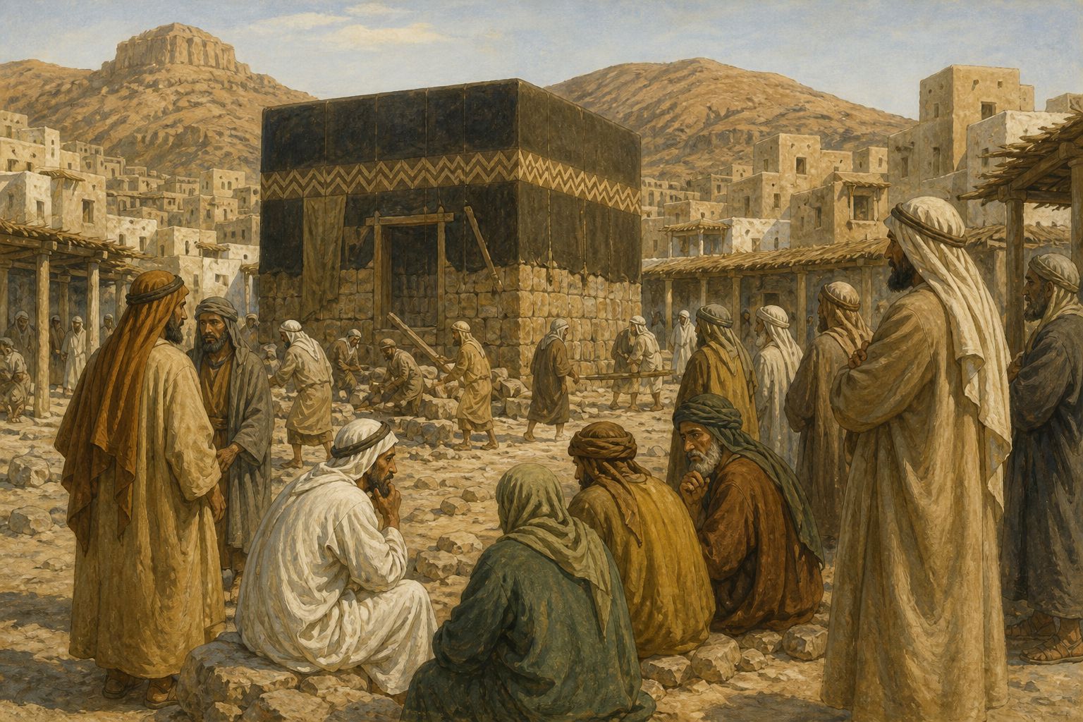 Historical reconstruction of the “Immediate aftermath” stage in Rise of Islam