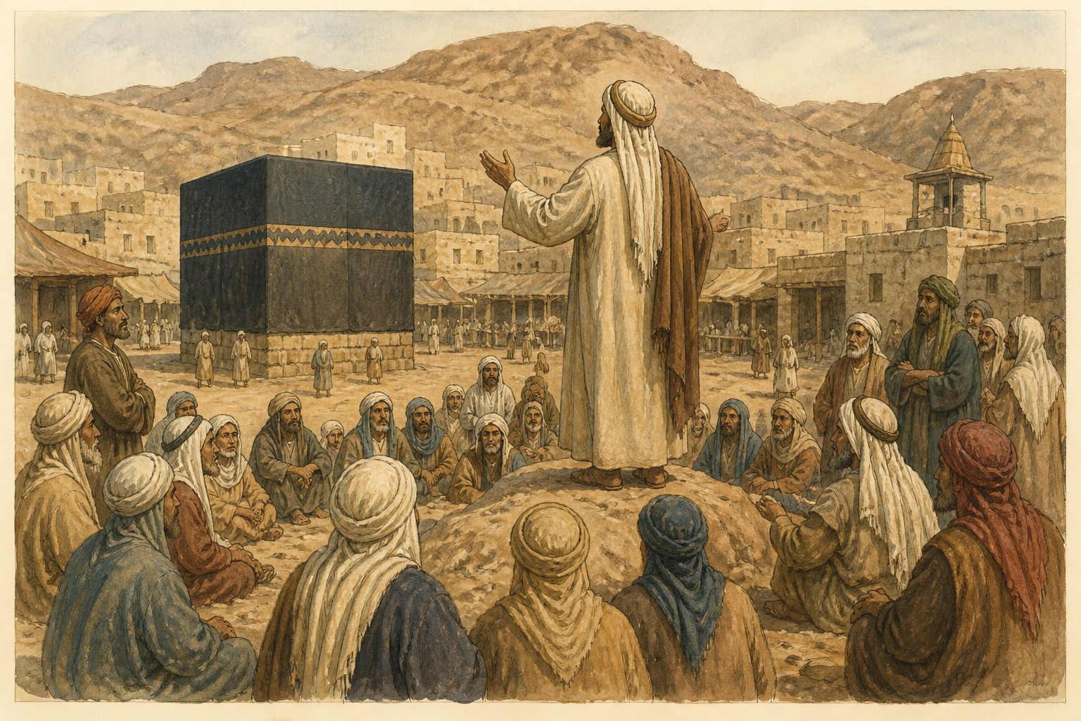 Historical reconstruction of the “Rise of Islam” stage in Rise of Islam