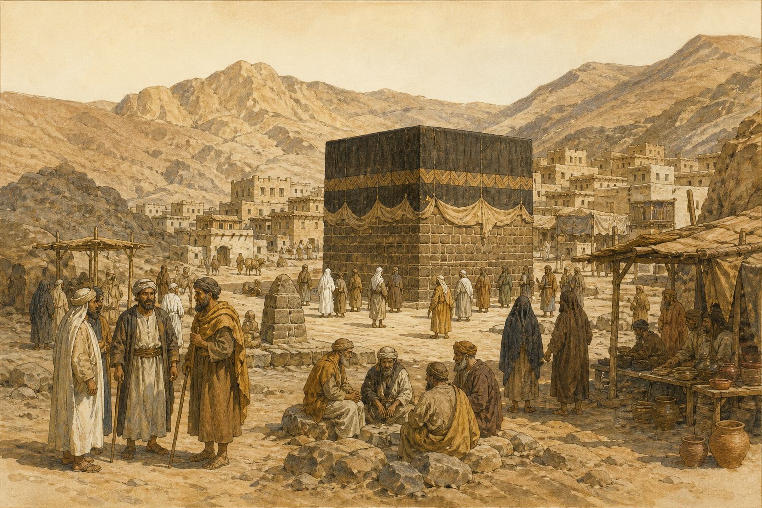 Historical reconstruction of the “Prelude” stage in Rise of Islam