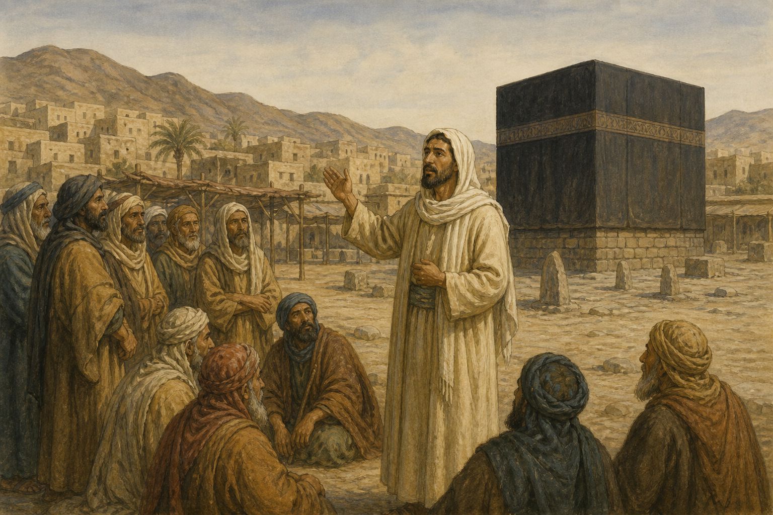 Historical reconstruction of the “Turning point” stage in Rise of Islam