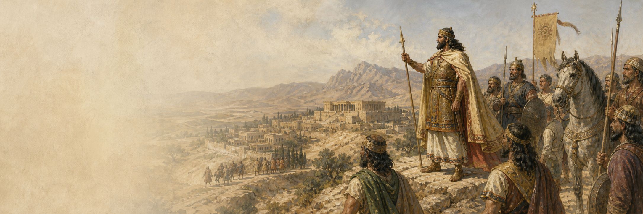 Historical reconstruction illustration of rise of sasanian empire