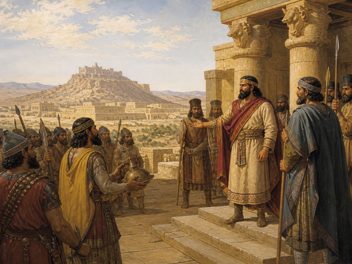 Historical reconstruction of Rise of the Sasanian Empire's central action: Ardashir expanded from southwestern Iran and confronted Rome over Armenia and Mesopotamia.
