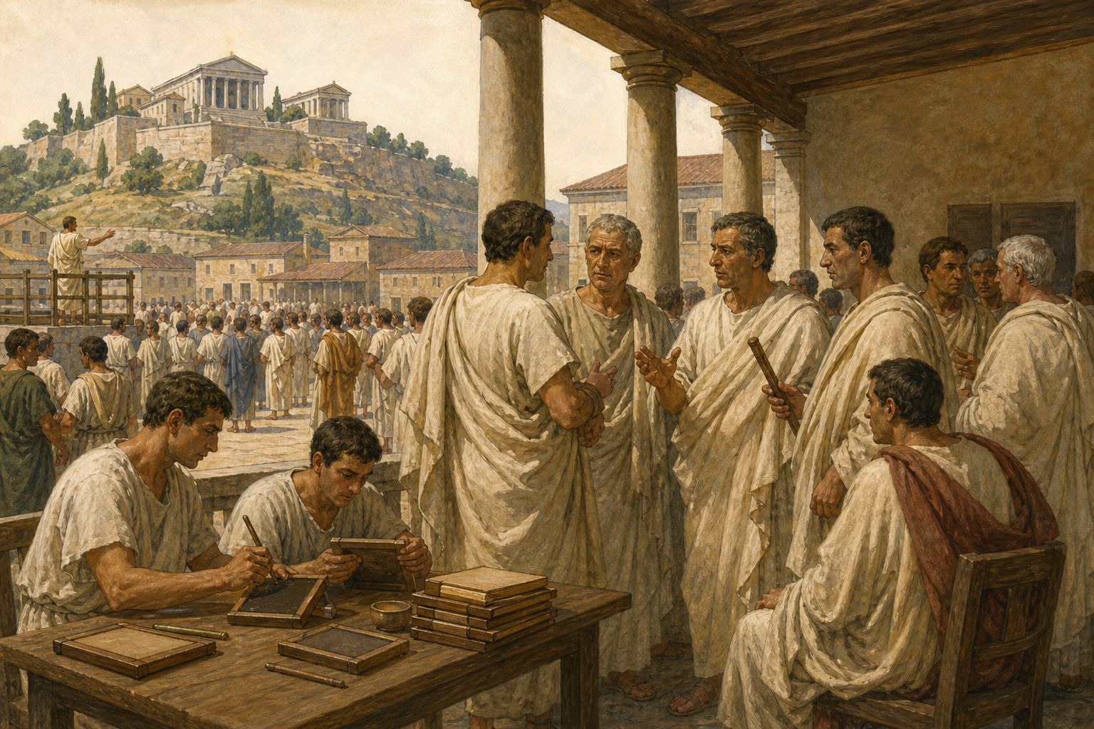 Historical reconstruction of the “Republican institutions and exclusion” stage in Foundation of the Roman Republic
