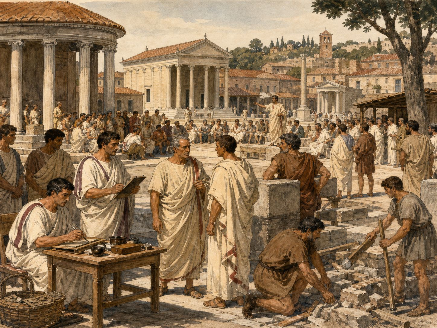 Historical reconstruction of “Reign traditionally assigned to Tarquinius” in Foundation of the Roman Republic