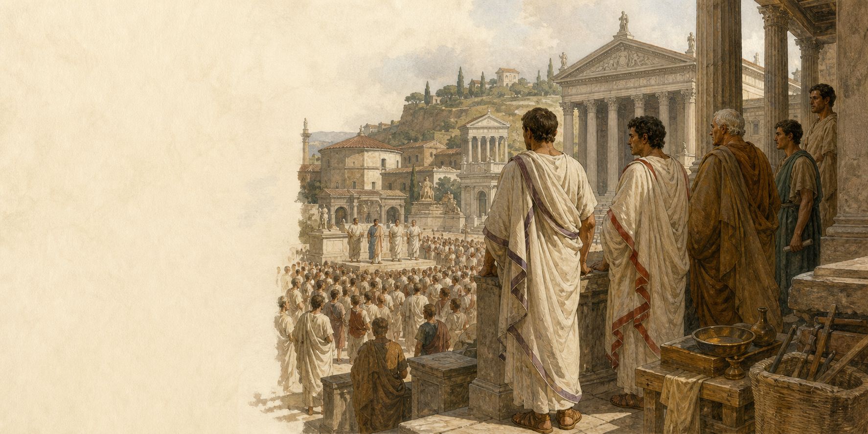 A historical reconstruction of rulers, administration, and society at Rome, showing the setting of Foundation of the Roman Republic