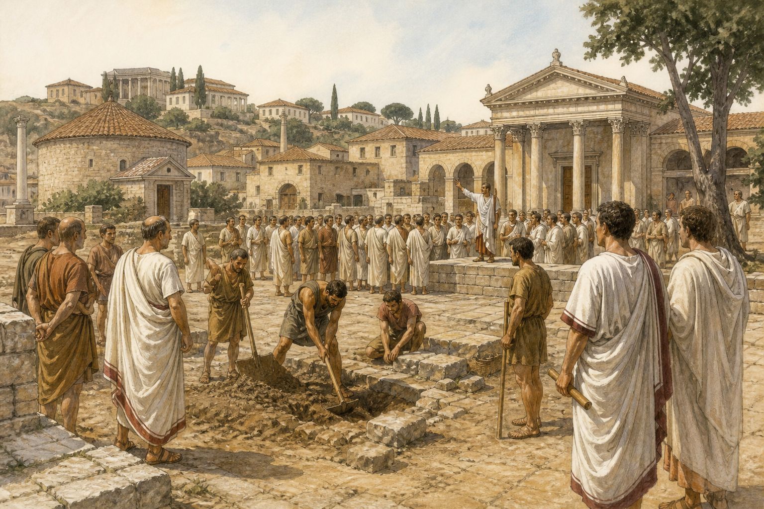 Historical reconstruction of Foundation of the Roman Republic's immediate aftermath: Citizenship and legal institutions expanded through social conflict and became a political model across the Mediterranean world.