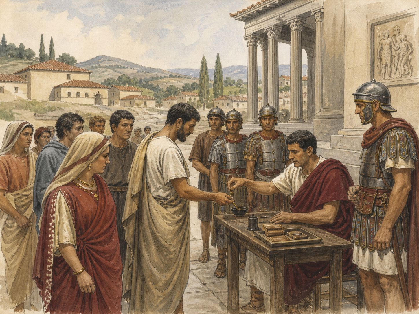 Historical reconstruction of Social War's immediate aftermath: Through legislation and enrollment, many free inhabitants of Italy gained Roman citizenship.