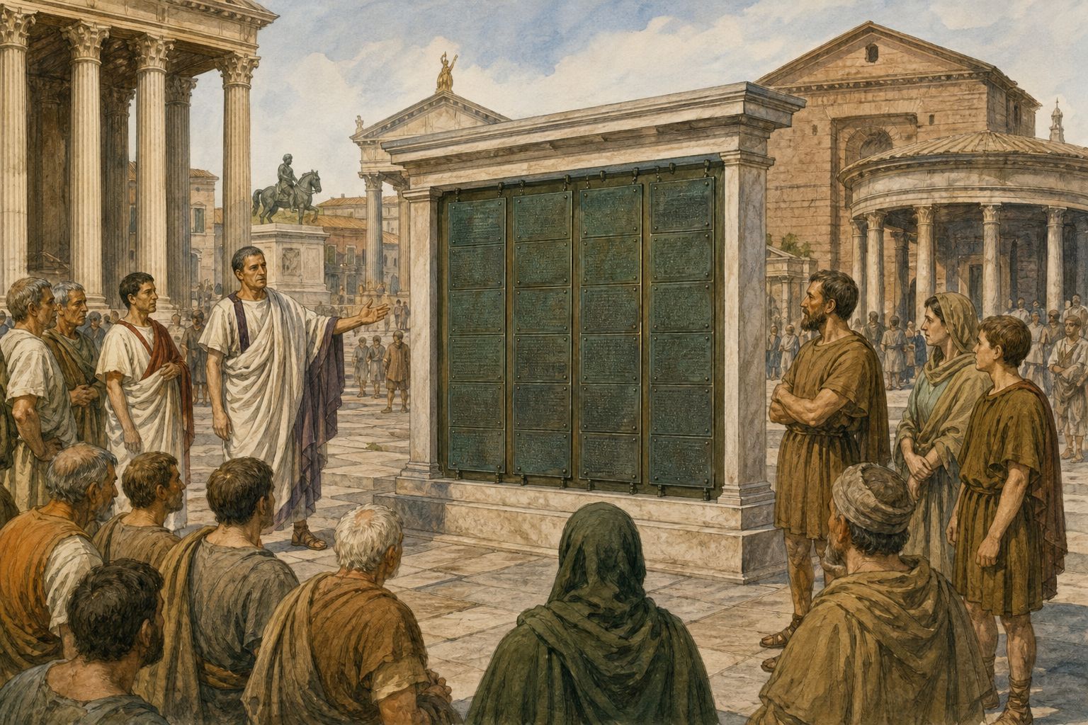 Historical reconstruction of “Consular government restored” in Creation of the Twelve Tables