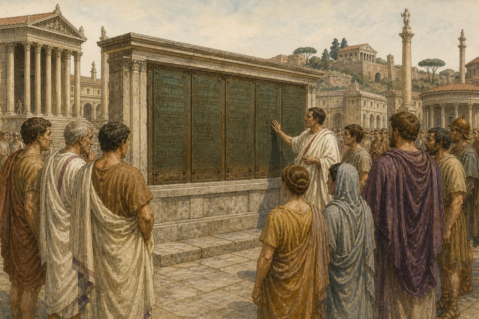 Historical reconstruction of “Plebeians secure their tribunes” in Creation of the Twelve Tables