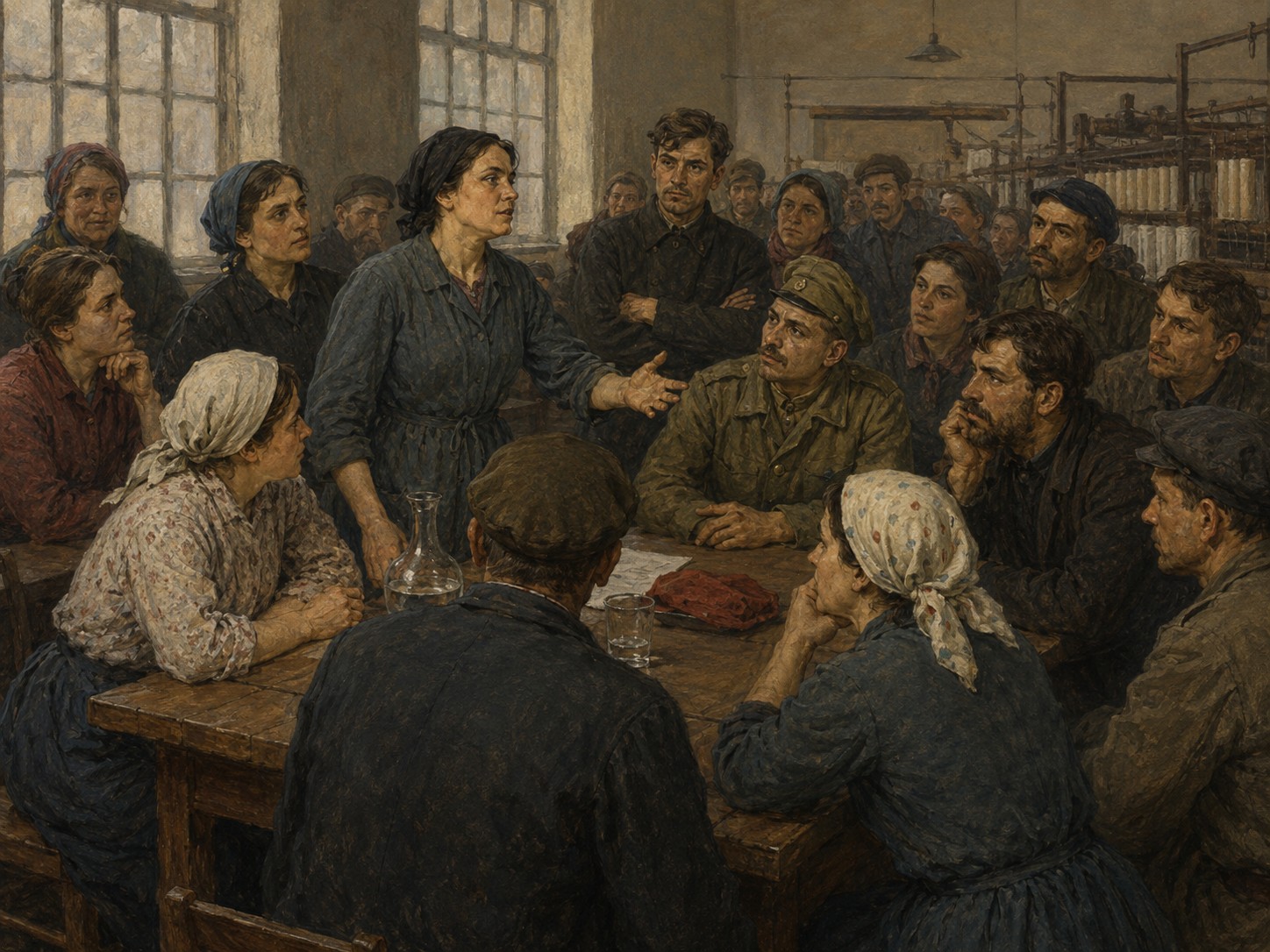 Illustrated reconstruction of the significance of Russian Revolution of 1917