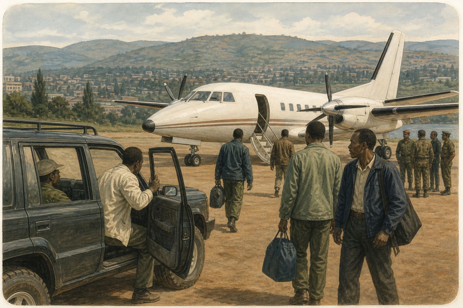 Historical reconstruction of the “Presidential plane assassination” stage in Rwandan Genocide