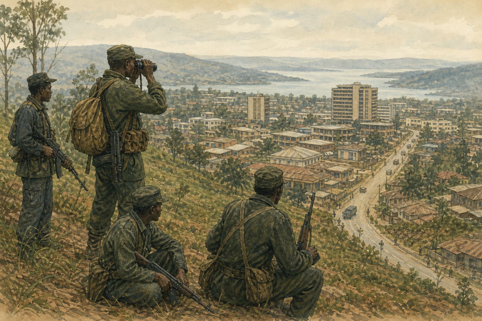 Historical reconstruction of the “RPF offensive” stage in Rwandan Genocide