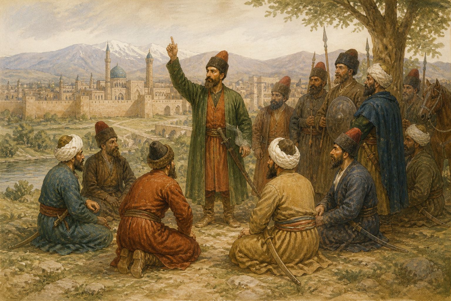 Historical reconstruction of the “Foundation of the Safavid Empire” stage in Foundation of the Safavid Empire