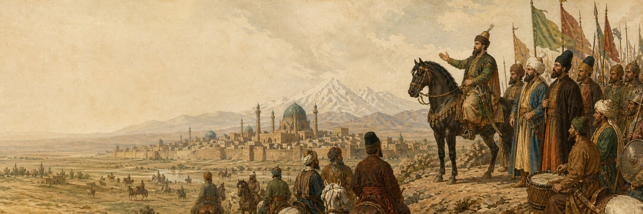 Historically grounded reconstruction of the setting and course of Foundation of the Safavid Empire