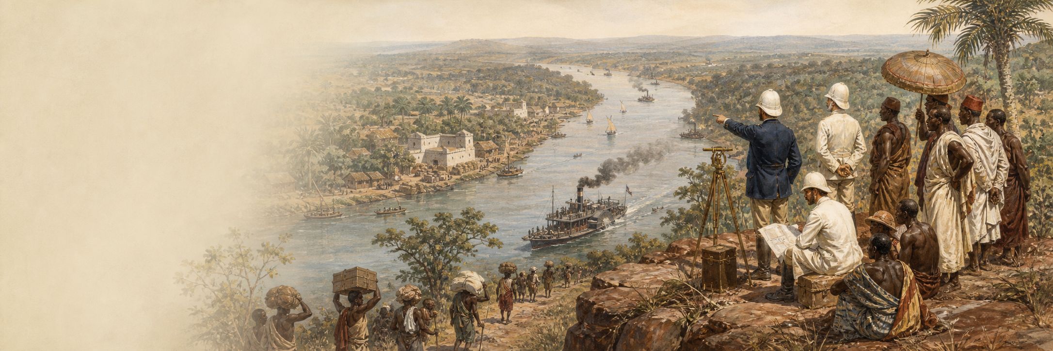 Historical reconstruction of the “Colonial borders and independence legacy” stage in Scramble for Africa