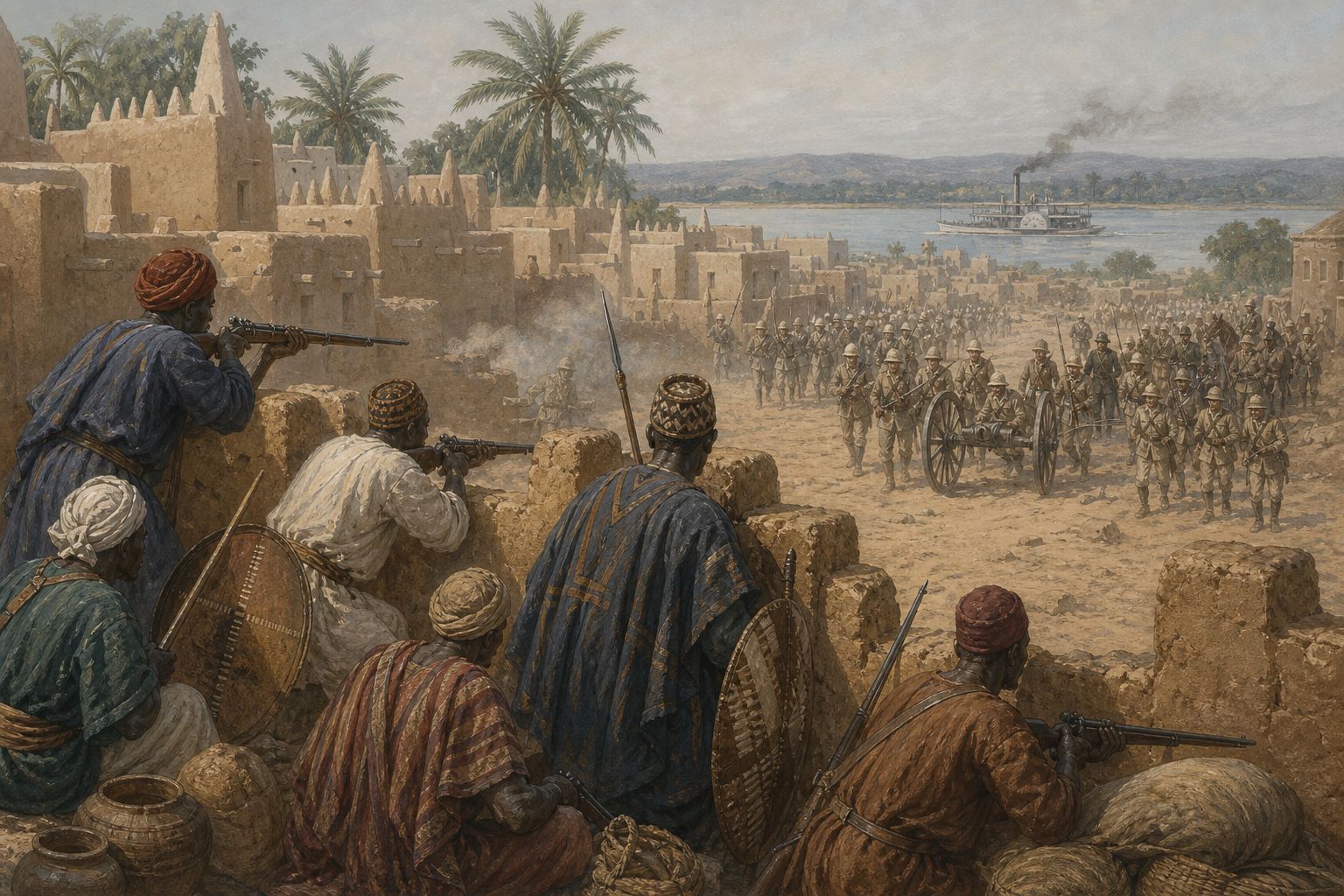 Historical reconstruction of the “African resistance and colonial conquest” stage in Scramble for Africa