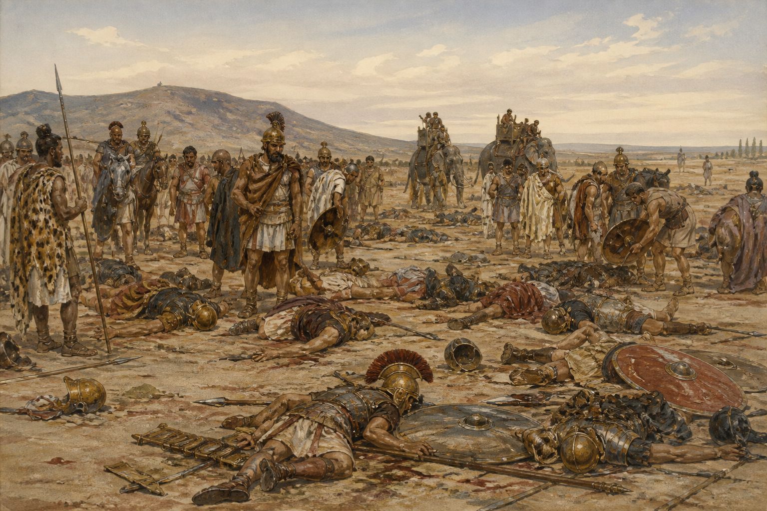 Historical reconstruction of the “Immediate aftermath” stage in Second Punic War