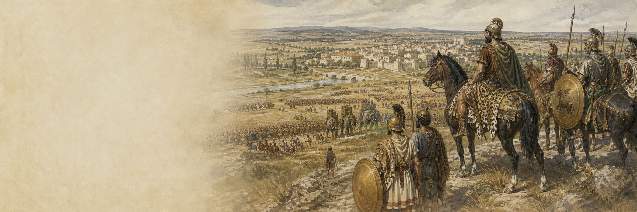 Historical reconstruction illustration of second punic war