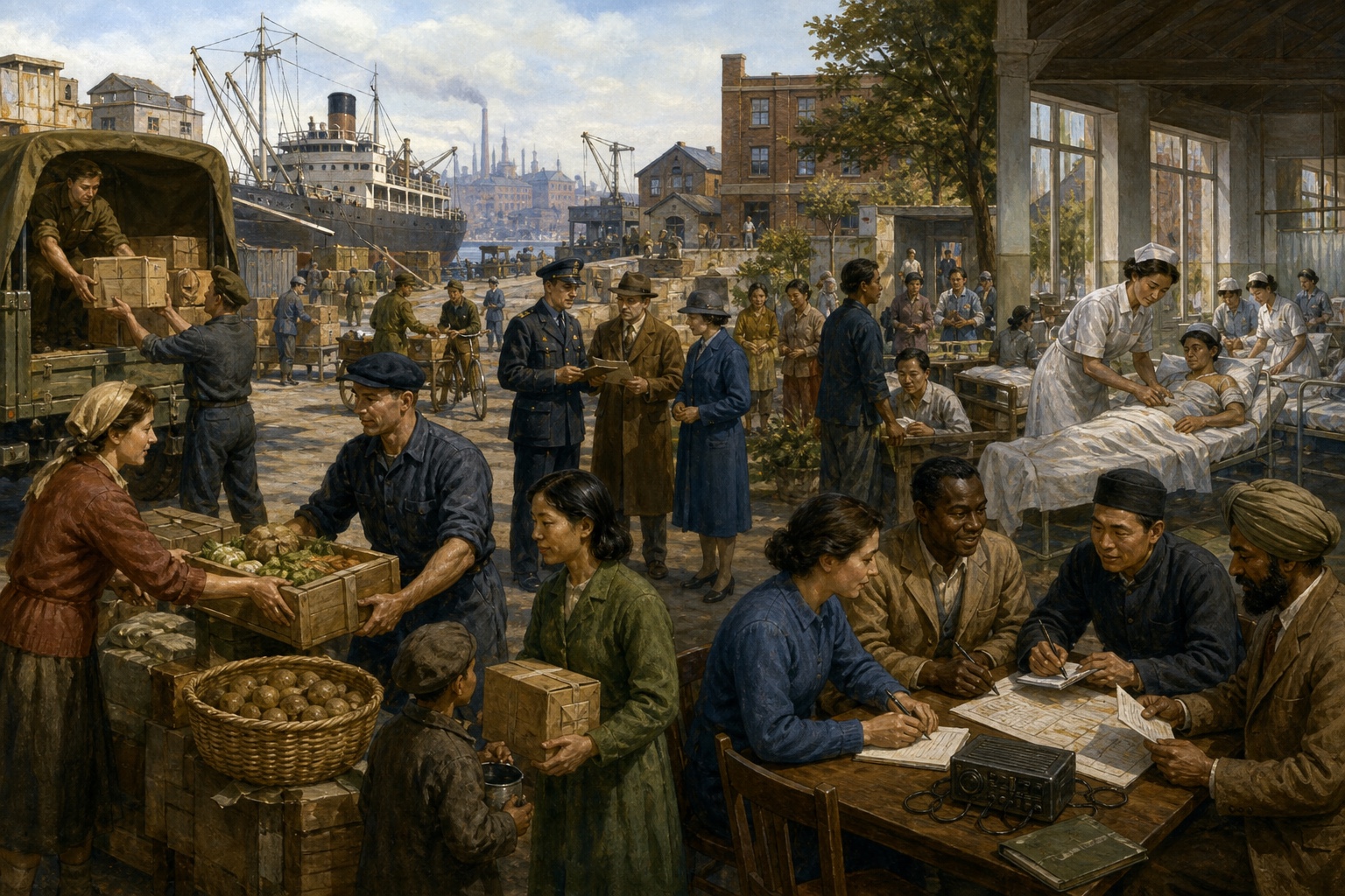 Illustrated reconstruction of the course of Second World War