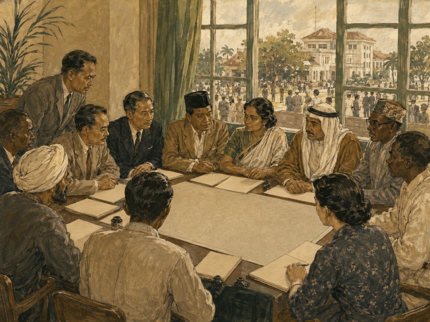 Illustrated reconstruction of the significance of Second World War