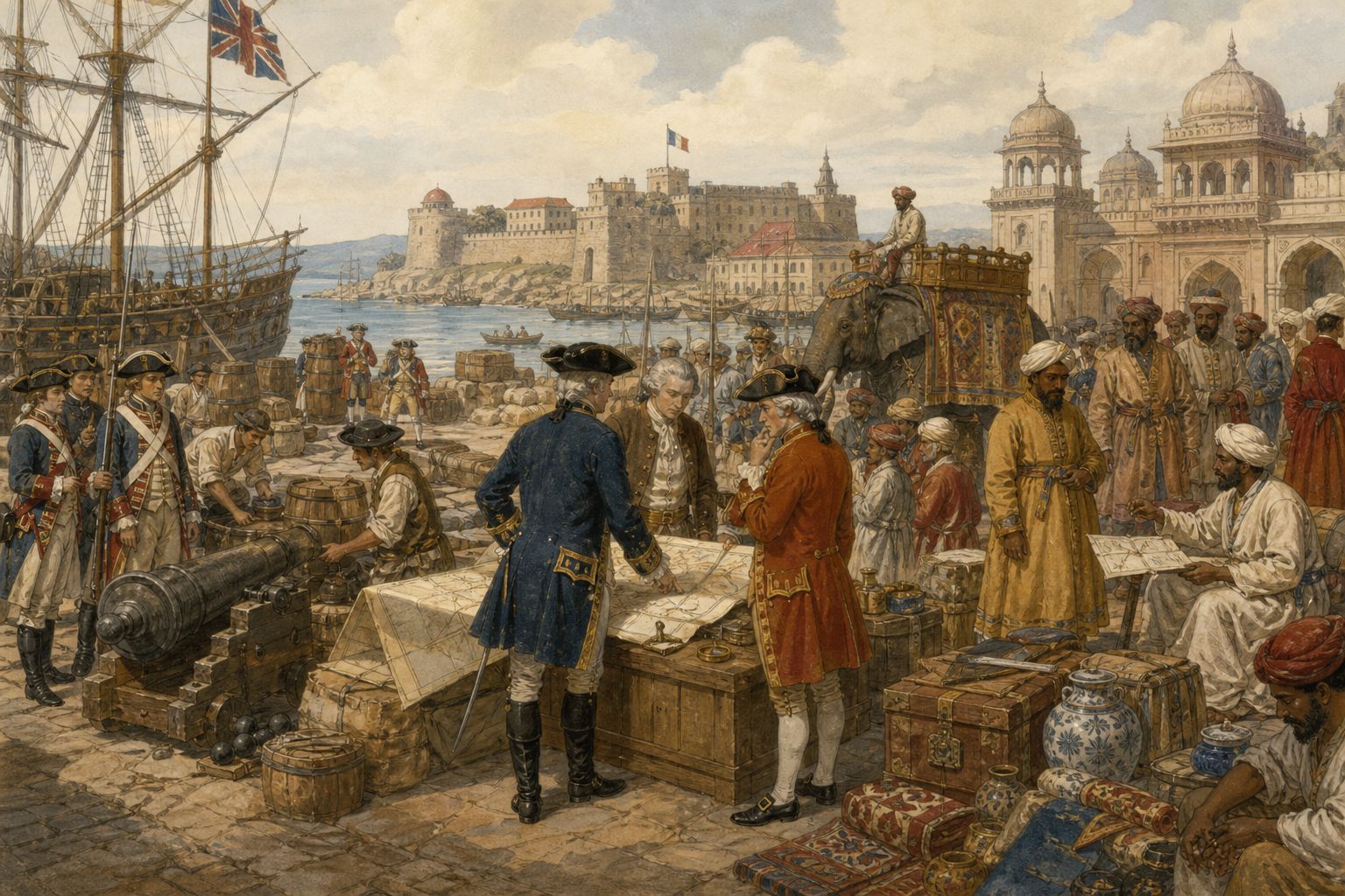 Historical reconstruction of the “Forces in motion” stage in Seven Years’ War
