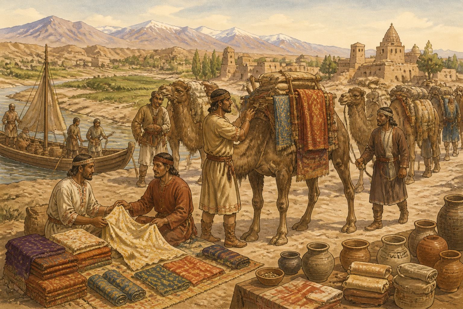 Historical reconstruction of the “Earlier conditions” stage in Expansion of Silk Road Exchange