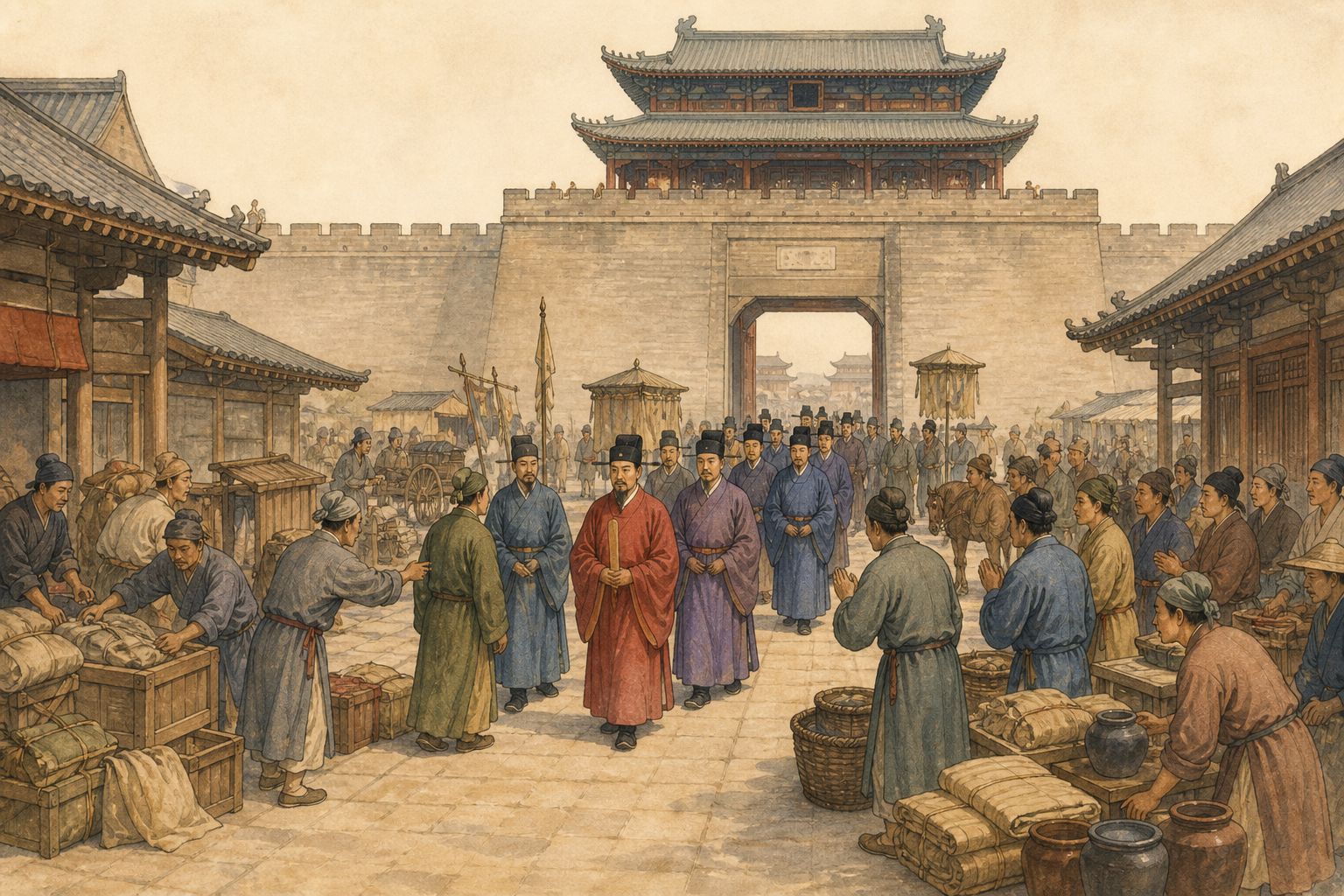 Historical reconstruction of “Later Zhou consolidates the north” in Foundation of the Song Dynasty