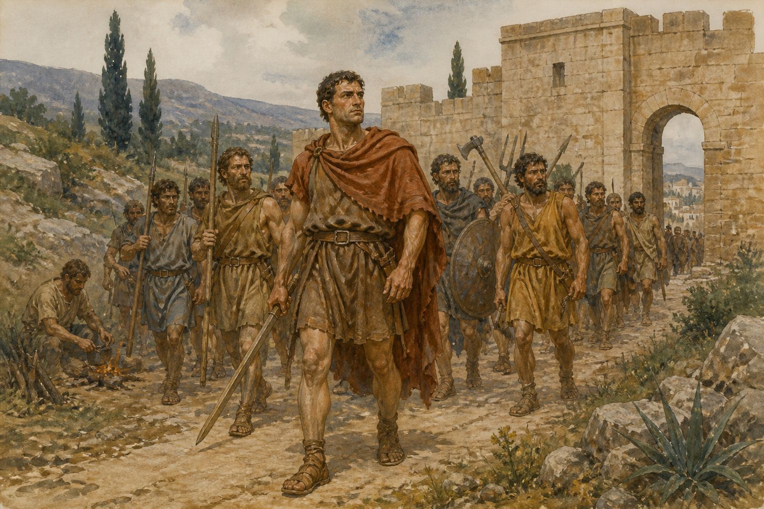 Historical reconstruction of the “Spartacus Revolt” stage in Spartacus Revolt