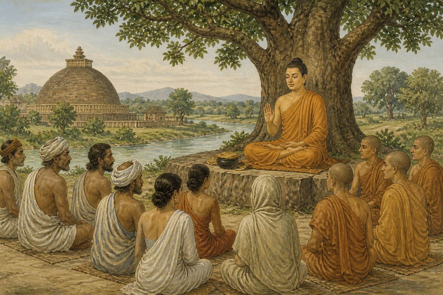 Historical reconstruction of the “Formation and Spread of Buddhism” stage in Formation and Spread of Buddhism