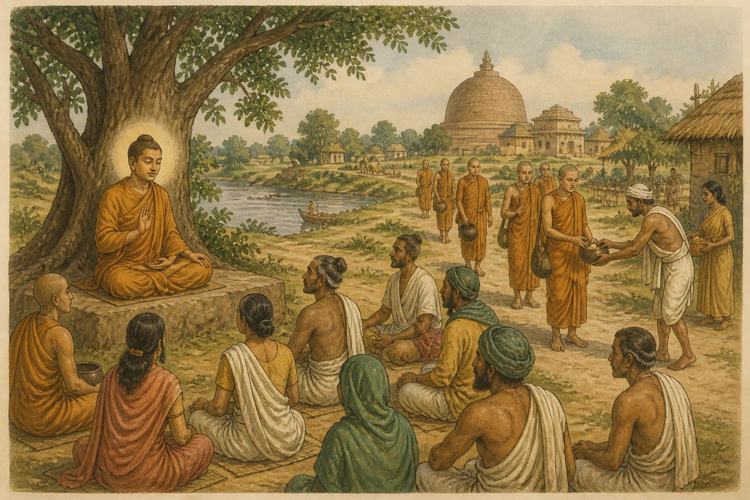 Historical reconstruction of the “Long-term significance” stage in Formation and Spread of Buddhism