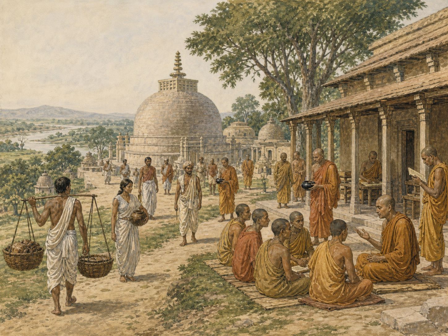 Historical reconstruction of Formation and Spread of Buddhism's long-term consequences: The history of Buddhism was not a one-way diffusion but a process in which teachings and local societies changed one another.