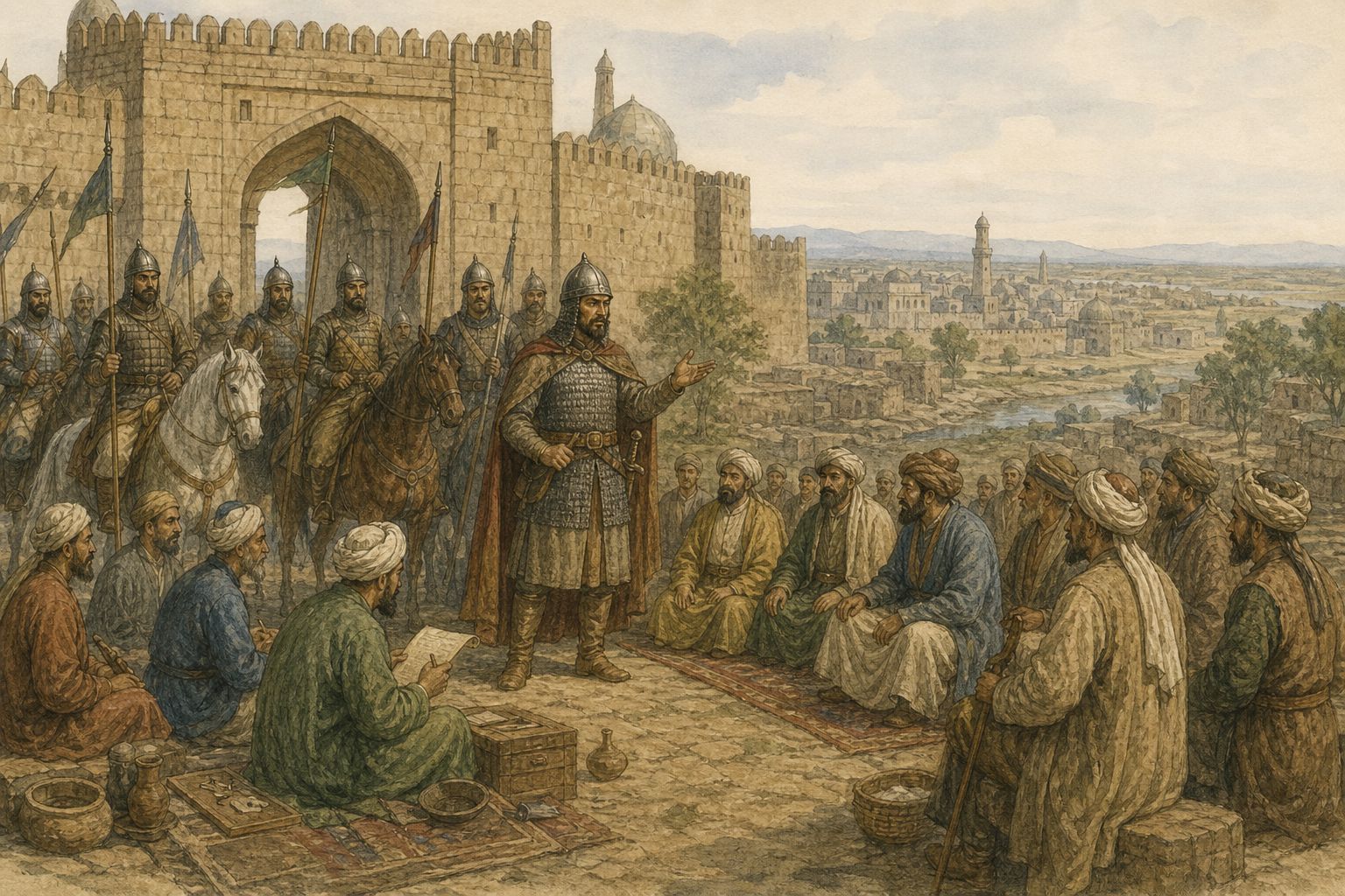 Historical reconstruction of “Caliphal recognition of Delhi” in Foundation of the Delhi Sultanate
