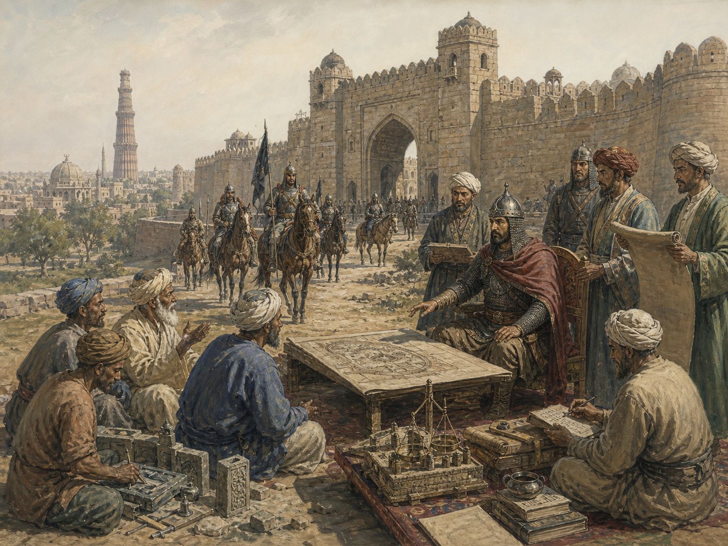 Historical reconstruction of Foundation of the Delhi Sultanate's long-term consequences: In the longer term, it shaped long-term political interaction between islamic dynasties and local societies in northern india.