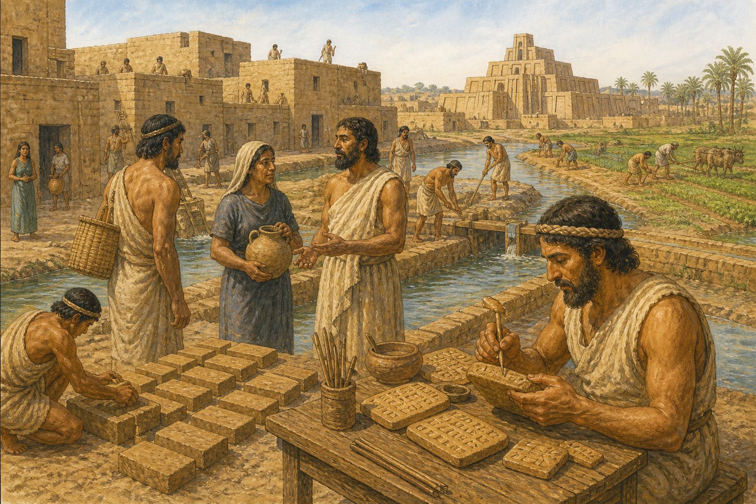 Historical reconstruction of the “Immediate aftermath” stage in Rise of Sumerian Urban Civilization